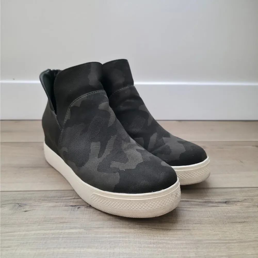 Steve Madden Winnie Sneaker Bootie Camo Zip-up Shoes Women Sz 9 US - Picture 7 of 11